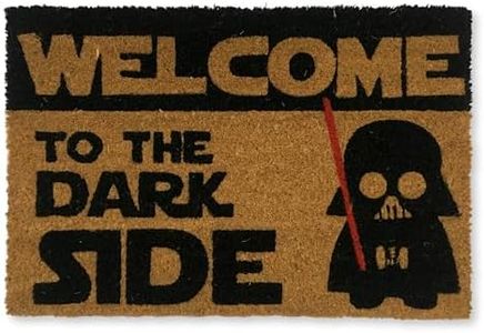 KOKO DOORMATS Paillasson extérieur entree | Tapis entree exterieur, coco base antidérapant en PVC | paillasson exterieur entree original antiderapant et absorbant | 40x60 cm (Welcome to the Dark Side)