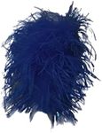 LVCOMEFF Women Ostrich Feather Arm 