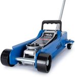 TONDA Low Profile Jack, 2.5 Ton (5,000 lb) Car Jack, Lifting Range 3.35" to 14.57", Hydraulic Trolley Floor Jack for Garage, Home, Shop, Blue