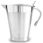 VonShef Gravy Boat with Lid, Extra Large 1 Litre Stainless Steel Gravy Jug, Double Wall Insulated Thermal Jug, Easy Clean Serving Jug for Gravy, Custard & Cream