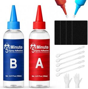 WAN2TLK 5 Minute Epoxy Glue Kit, 250ml Clear Epoxy Adhesive Sturdy, Waterproof, Heat-Resistant, Fast Curing, 5 Min Epoxy Glue All Purpose, Metal, Plastic, Wood, Ceramics, Glass and More