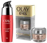 Olay Serum Regenerist Microsculpting Serum, 50 ml and Eye Cream for Dark, Circles Wrinkles & Puffiness, 15ml