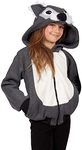 RG Costumes Girl 40532-l Smoochi The Squirrel Hoodie Costume animal Child Sized, Gray/White, L