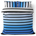 Rapport Home Soho Blue Duvet Set, Cotton, 50% Polyester, SOHOXX-Doub