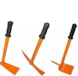 AGT Garden Tool Set Containing, Garden Hoe, Garden Hoe with Prong and Garden Tiller Garden Tool Kit (3 Tools) Garden Tool Kit (3 Tools)