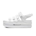 Nike Women's Icon Classic Sandal NA White/Pure Platinum-White (DH0224 100), White/Pure Platinum-white, 9