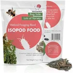 Snout and Shell Wetland Foraging Isopod Food Blend – Spirulina, Minnows & Kelp – Natural Diet for Isopods & Springtails – Boosts Gut Health, Reproduction & Natural Behavior – Bioactive Terrarium Food