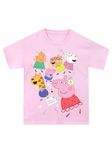 Peppa Pig T Shirt for Girls | Cotton Girls Tshirt | Summer Birthday Tshirt | Pink 5-6 Years