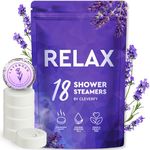 Cleverfy Shower Steamers Aromatherapy - Lavender 18 Pack of Shower Bombs with Essential Oils. Self Care Stocking Stuffers for Women and Teens and Christmas Gifts for Women.