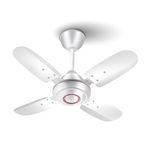 truTRTL Wave Ceiling Fan | 600 mm (24 inch) | High-Speed Ceiling Fan for Home | 2 Year Warranty | Energy Saving Ceiling Fan | Durable & Stylish | White