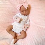 DCOLCO Realistic Newborn Baby Doll Girl - 19 Inch Cloth Body Reborn Baby That Look Real Best Gift for Age 3+ Kids