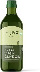 Jivo Extra Virgin Olive Oil 1 litre | Imported from Spain | Contains Vitamin E | Low in Saturated Fat | Natural Cooking Oil | Ideal for Dressings, Salad, and Soups, Dips & Marinades