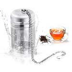 Vicloon Tea Infuser, 304 Stainless Steel Tea Strainer Mesh Tea Ball Infuser, Tea Strainer Food Grade Mesh Tea Filter Interval Diffuser with Extended Chain Hook for Loose Leaf Tea and Coffee