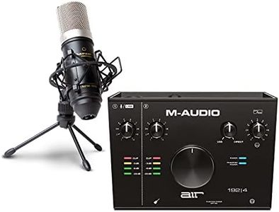 M-Audio AIR 192|4 & Marantz Pro MPM1000-2-In/2-Out USB Audio Interface with Recording Software & XLR Condenser Microphone with Shockmount and Stand