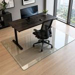 Tcyzest Tempered Glass Chair Mat 60