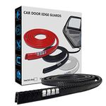 LEADTOPS Car Door Edge Guards, 16.4FT 5M U Shape Moulding Rubber Edge Trim Car Door Protector Guard,Black Color