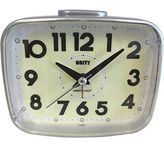 Unity Super Luminous Dial Alarm Clock-49024, Black, 12.5 x 10 x 7 cm