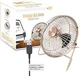 Usb small fan Mini Silent cooling Fan for Laptop PC Plug and Play edition with 360 Rotation - Aluminum 6 inch