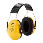 3M Peltor Optime I, H510AC1, Ear Muffs Headband, Lightweight Ear defenders, Hearing Protection reduces noise level by up to 27dB, Pack of 1,Yellow