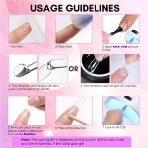 Makartt 3D Nail Glue Gel – Extra Strong Solid Adhesive for Press Ons & Tips, UV/LED Curing