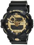 Casio Men's G Shock GA710GB-1A Black Rubber Quartz Sport Watch, Analog Watch,Digital