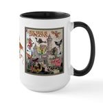 CafePress There Be Dragons Large Mug Mugs Ceramic Coffee Mug, Tea Cup 15 oz