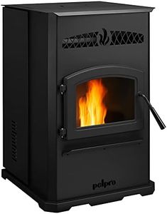 PelPro PP70 Pellet Stove for Home Heating - 70 lb Hopper, 42,500 BTU Heats up to 2,000 Sq. Ft., Easy-Dial Temp Control, Built-in Thermostat with Auto-Ignition, Variable Speed Blower