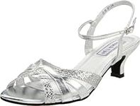 Touch Ups Women's Jane Ankle-Strap Sandal,Silver Glitter,11 M US, Silver Glitter, 11