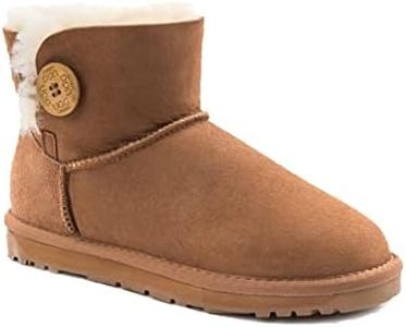 Ozwear Ugg Womens Winter Ankle Boot, Chestnut, 8 US