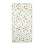 Tutti Bambini Cot Bed Fitted Sheets 2-Pack | 100% Organic Cotton, Fits 70x140cm Mattresses | Run Wild