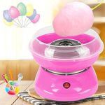 Kalitus Sweet Cotton Candy Making Machine Cotton Candy Maker Automatic Mini Hard and Sugar Free Countertop Floss Maker with Sugar Spoon + Candy Floss Sticks - Multicolor