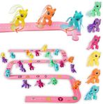 Skoolzy Alpha Tracks Unicorn Toys for Girls Age 4-6, Alphabet Learning Toys, ABC Toys for Kids Ages 3-5, Animal Puzzle Games. Fairy Lovers Letters Matching Montessori Toy for Girls, 41 Pc Gift