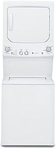 GE GUD24GSSMWW Unitized Spacemaker 2.3 Washer with Stainless Steel Basket and 4.4 Cu. Ft. Capacity Gas Dryer, White