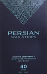 Persian Wax Strips(Pre-Lined) for Instant Hair Removal (40 Count)