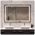 Eviva LED Bathroom Mirror with Lights - Anti Fog Mirror for Shower - Smart Bathroom Mirrors for Vanity - Color Changing Dimmable Vanity Mirror - LED Bathroom Mirrors for Wall - 32 x 48 Inch Mirror