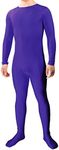 lucky baby store Boys' Men's Adult Well Fit Lycra Spandex One Piece Unitard Custome Bodysuit (XXXL, deep purple)