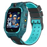 Punnk Funnk® Q18 Present Smart Kids LBS Location Tracking Watch with Voice Calling, SOS, Remote Monitoring, Camera, Geo-Fencing Function (Ocean Green)