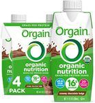 Orgain Organic Nutritional Protein Shake, Creamy Chocolate Fudge - 16g Grass Fed Whey Protein, Meal Replacement, 20 Vitamins & Minerals, Fruits & Vegetables, Gluten Free, Non-GMO, 11 Fl Oz (4 Pack)