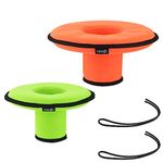 CM Neoprene Floating Drink Holder Floating Coaster Pool Drink Holder Beverage Float Cup Holder for Pool Party Hot Tub Outdoor Water Fun (1 Pc Medium + 1 Pc Small)