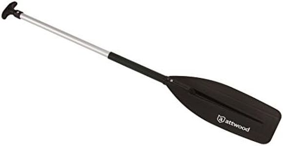 Attwood 11764-1 Ergonomic Aluminum Canoe Paddle 4-Feet, Black