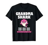 Funny Grandma shark t-shirt gift fo