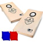 Original American Cornhole® Pro | Tossing Game | 100% Wooden | 2 Boards + 8 Bags + 1 Storage Bag | Official Dimensions | Outdoor & Beach Sport | 100% Fun | OriginalCup®