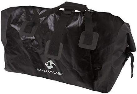 M-Wave Unisex's Travellers Stalwart Single Track 40, Bicycle, Carrier, Luggage Trailer with Bag, Load Capacity 35kg, Black