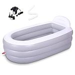 Inflatable Bathtub for Adults, 65"×