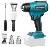 Cordless Heat Gun Compatible with Makita 18V Battery: LCD Lights - Up to 550°C Portable Battery Powered Hot Air Gun for Shrink Tubing Crafts Vinyl Wrap (No Battery)
