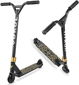 VOKUL S2 Pro Scooters for Kids Age 6-12 | Colorful Stunt Scooter for Beginners Teens | Trick Scooter for BMX Freestyle Tricks (Gold)