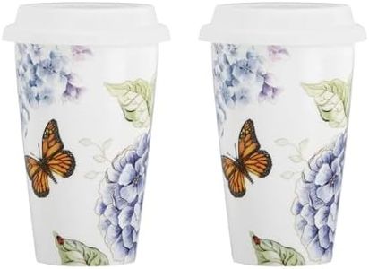 Lenox 891265 Butterfly Meadow 2-Piece Thermal Travel Mug Set