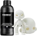 FUNCRECOL Impact-Resistant 3D Printer Resin Wear Resistant 405nm UV Resin for BJD Dolls & Articulated Figures, Compatible for LCD DLP MSLA Printers White 1000g