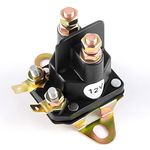 Delgada 12V Lawn Mower Replacement Starter Solenoid,Universal 4-Pole Solenoid Relay Switch Compatible with Briggs&Stratton Engine MTD Sears Craftsman,Replaces 146154/145673/109946