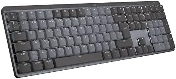 Logitech MX Teclado mecánico inalámbrico iluminado performance, teclas retroiluminadas, Bluetooth, USB-C, macOS, Windows, Linux, iOS, Android, Metal, US internacional QWERTY, Gris